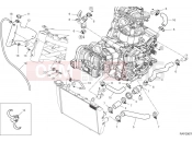 DUCATI 2024 Multistrada V2 Cooling circuit