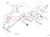 DUCATI 2024 Panigale V4 Left footrest & gear shift pedal