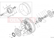 DUCATI 2022 Multistrada V4 S Rear Wheel Spoked