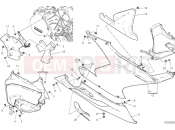 DUCATI Panigale V2 Right side fairings (Ducati Red)