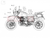 Decal - Motoguzzi V85 TT 850 (EU, GSO) 2021