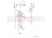 SUZUKI AD50W M (1991) Address 5B - CARBURETOR (MODEL L E41/MODEL K E06 E.NO.211605~)