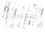 MOTOGUZZI V7 Stone 850 (EU, GSO) Front fork Kaifa
