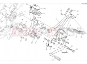 DUCATI 2024 Hypermotard 950 SP Left footrests & gear shift pedal