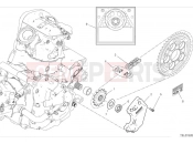 DUCATI 2024 Hypermotard 950 SP Front sprocket & chain