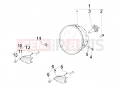 PIAGGIO Beverly 400 ie Tourer Front headlamps - Turn signal lamps