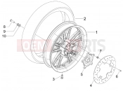 PIAGGIO Beverly 400 ie Tourer Rear wheel