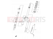 SUZUKI AE50 L (1990) Sepia (E28) 40A - FRONT FORK (MODEL T E01,E02,E21,E24)