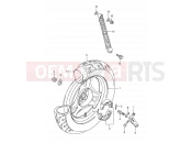 SUZUKI AE50 L (1990) Sepia (E28) 42 - REAR WHEEL