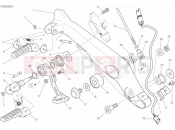 DUCATI 2019 Scrambler Cafe Racer FOOTRESTS, RIGHT