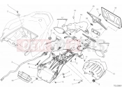 DUCATI Multistrada 1200 S Touring NUMBER PLATE HOLDER - TAIL LIGHT 2