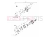 18 - STARTING MOTOR - Suzuki AN150 X (1999)