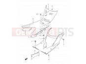 35 - REAR LEG SHIELD - Suzuki AN150 X (1999)