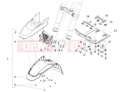 MOTOGUZZI V85 TT E5+ (EU) Front mudguard-Pillar