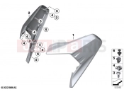 BMW Motorrad BMW 2019 C models C 400 X (0C09, 0C19) Lateral trim panel front bottom | Lateral trim panel front bottom