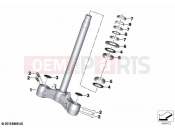 BMW Motorrad BMW 2019 C models C 400 X (0C09, 0C19) Fork bridge | Fork bridge