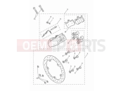 Triumph 2023 Rocket 3 R Rear brake caliper & discs