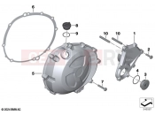 Engine housing cover, right - BMW Motorrad S 1000 RR 15 (0D40) 2016