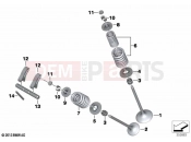 Valves with springs - BMW Motorrad S 1000 RR 15 (0D40) 2016
