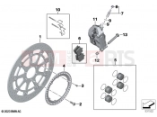 Front wheel brake - BMW Motorrad S 1000 RR 15 (0D40) 2016