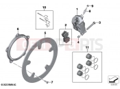Front wheel brake  2 - BMW Motorrad S 1000 RR 15 (0D40) 2016