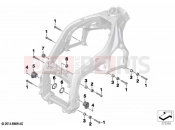 Engine-suspension swinging-fork pivot - BMW Motorrad S 1000 RR 15 (0D40) 2016