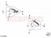 Turn indicators, rear - BMW Motorrad S 1000 RR 15 (0D40) 2016