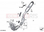 Separate parts, HP titanium exh. system - BMW Motorrad S 1000 RR 15 (0D40) 2016
