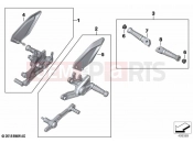 HP footrest system - BMW Motorrad S 1000 RR 15 (0D40) 2016