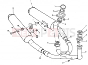 DUCATI 1997 Supersport 750 SS EXHAUST SYSTEM » EXHAUST SYSTEM