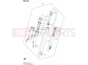 SUZUKI AN400A L2 (2012) Burgman 400 (E19, E24) 147 - FRONT FORK DAMPER (AN400L2 E19)