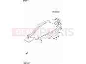 61 - FRAME COVER (AN400AL4 E02) - Suzuki AN400A L4 (2014) Burgman 400 (E02)