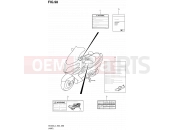 98 - LABEL (AN400L4 E19) - Suzuki AN400A L4 (2014) Burgman 400 (E02)