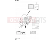 100 - LABEL (AN400AL4 E19) - Suzuki AN400A L4 (2014) Burgman 400 (E02)