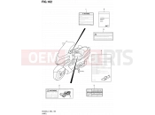 102 - LABEL (AN400ZAL4 E19) - Suzuki AN400A L4 (2014) Burgman 400 (E02)