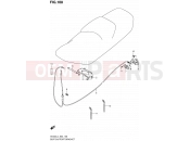 108 - SEAT SUPPORT BRACKET - Suzuki AN400A L4 (2014) Burgman 400 (E02)