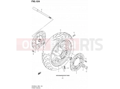 124 - FRONT WHEEL (AN400L4 E19) - Suzuki AN400A L4 (2014) Burgman 400 (E02)
