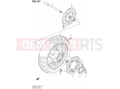 127 - FRONT WHEEL (AN400ZAL4 E02) - Suzuki AN400A L4 (2014) Burgman 400 (E02)