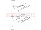 SUZUKI AN400A L5 (2015) Burgman 400 (E02) 438E - SIDE LEG SHIELD (AN400ZAL5 E19)