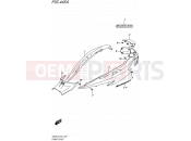 SUZUKI AN400A L5 (2015) Burgman 400 (E02) 445A - FRAME COVER (AN400L5 E19)