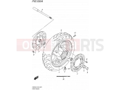 SUZUKI AN400A L5 (2015) Burgman 400 (E02) 530A - FRONT WHEEL (AN400L5 E19)