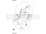 SUZUKI AN400A L5 (2015) Burgman 400 (E02) 521A - FRONT FORK DAMPER (AN400L5 E19)