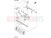 SUZUKI AN400A L5 (2015) Burgman 400 (E02) 555D - REAR CALIPER (AN400ZAL5 E02)