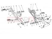 DUCATI 1996 Monster 750 FOOTREST » FRAME
