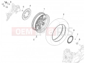 PIAGGIO Beverly 300 Deep Black E5 MY23 (EU) Rear wheel