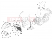 PIAGGIO Beverly 300 Deep Black E5 MY23 (EU) Wheel huosing - Mudguard