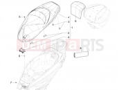 PIAGGIO Beverly 400 Deep Black E5 (EU) Saddle/seats