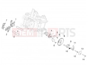 PIAGGIO BV 400 Deep Black E5 (CA, USA) Rocking levers support unit
