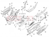 PIAGGIO MP3 310 HPE / HPE Sport E5+ (EU) Central cover - Footrests
