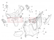 PIAGGIO MP3 400 HPE Classic-Sport E5+ (EU) Front glove-box - Knee-guard panel
